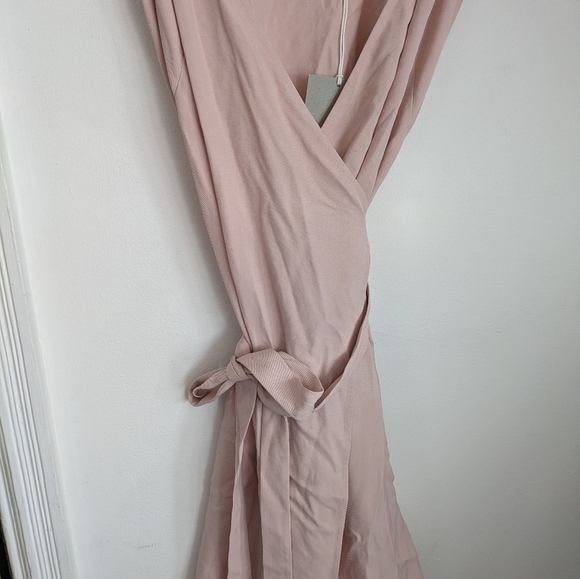 EVERLANE The Japanese GoWeave Short-Sleeve Wrap Dress in Rose NEW Size 00 - Picture 3 of 8